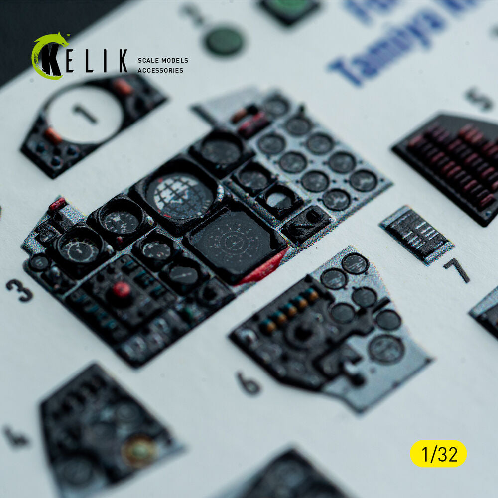 F-4D - interior 3D decals for Tamiya kit