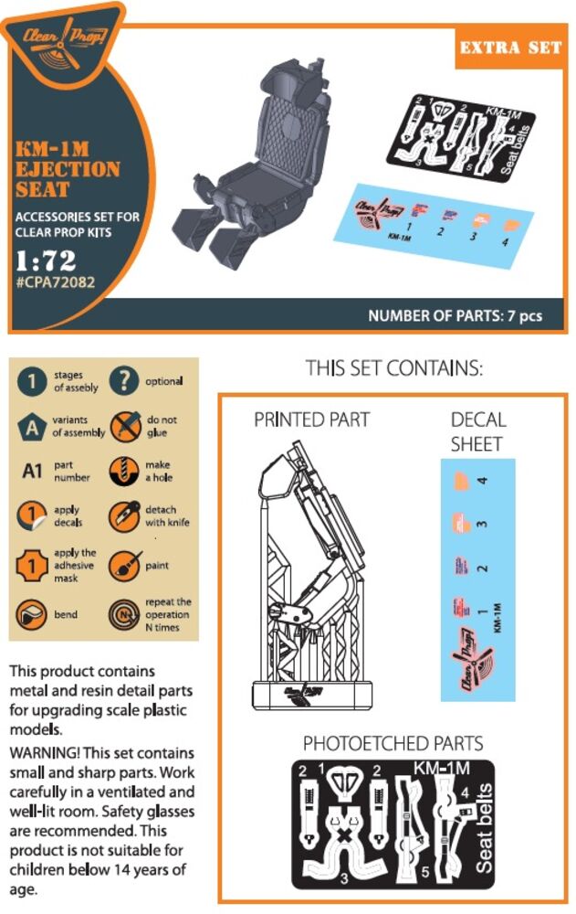 KM-1M Ejection seat for CP kits and other