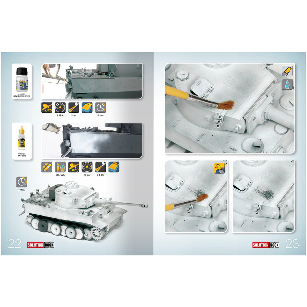 SOLUTION BOOK 17 - How to Paint WWII German Winter Vehicles - (Multilingual)