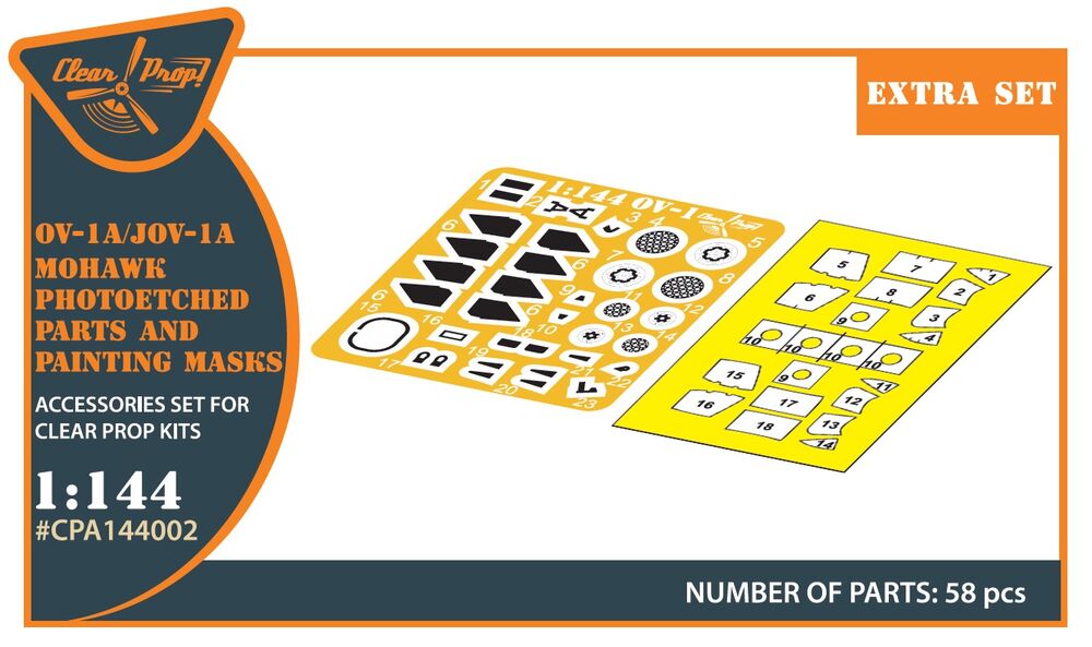 OV-1 A/JOV-1A Mohawk PE parts and painting mask for CP kits