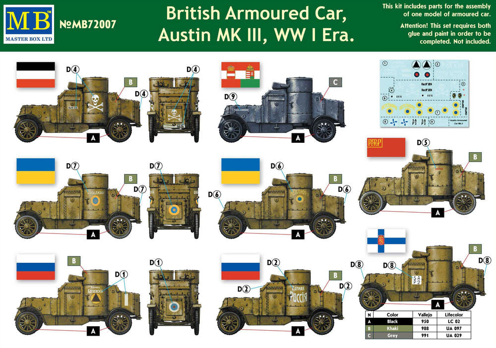 Austin Mk.III British armored car1914-18