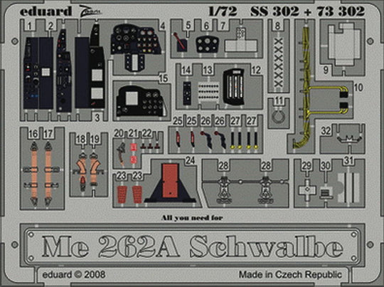 Me 262A Schwalbe für Academy Bausatz