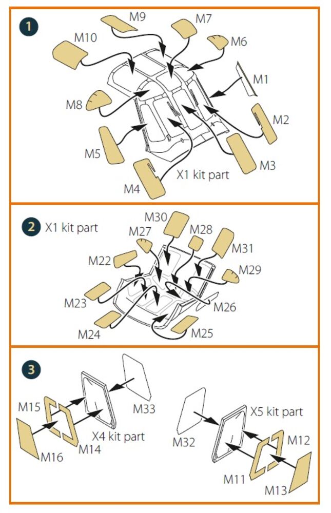 Wessex HC.2 double-sided painting mask for Airfix kit