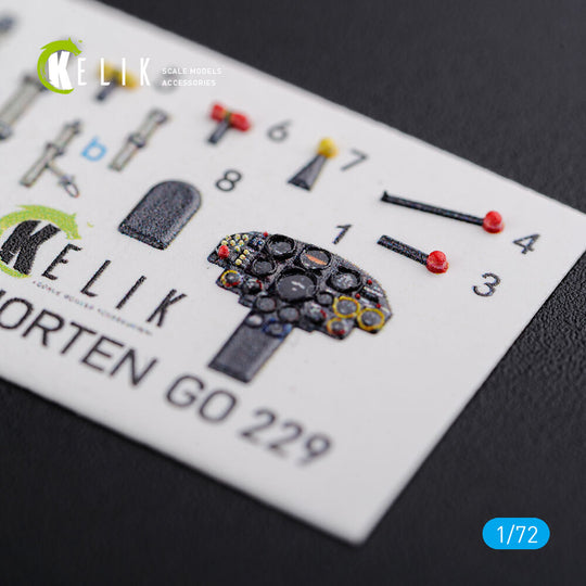 Horten Go 229 interior 3D decals for Revell kit