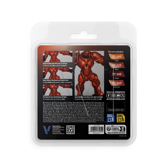 True Metallic Metal: Forged Red Paint Set (4)
