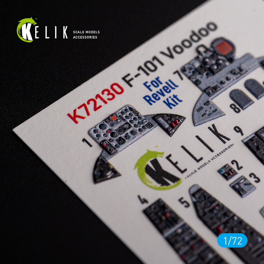 F-101 Voodoo - interior 3D decals for Revell kit