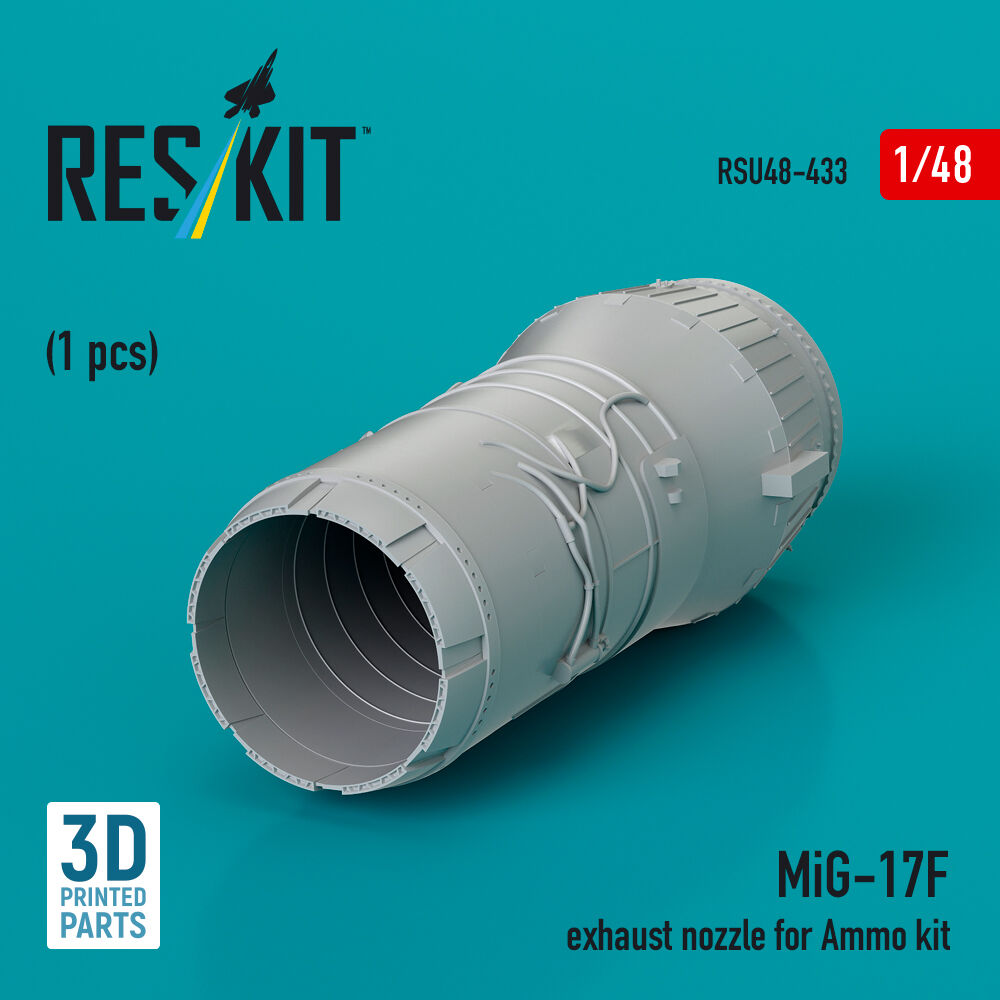 MiG-17F exhaust nozzle for Ammo kit (3D Printed)