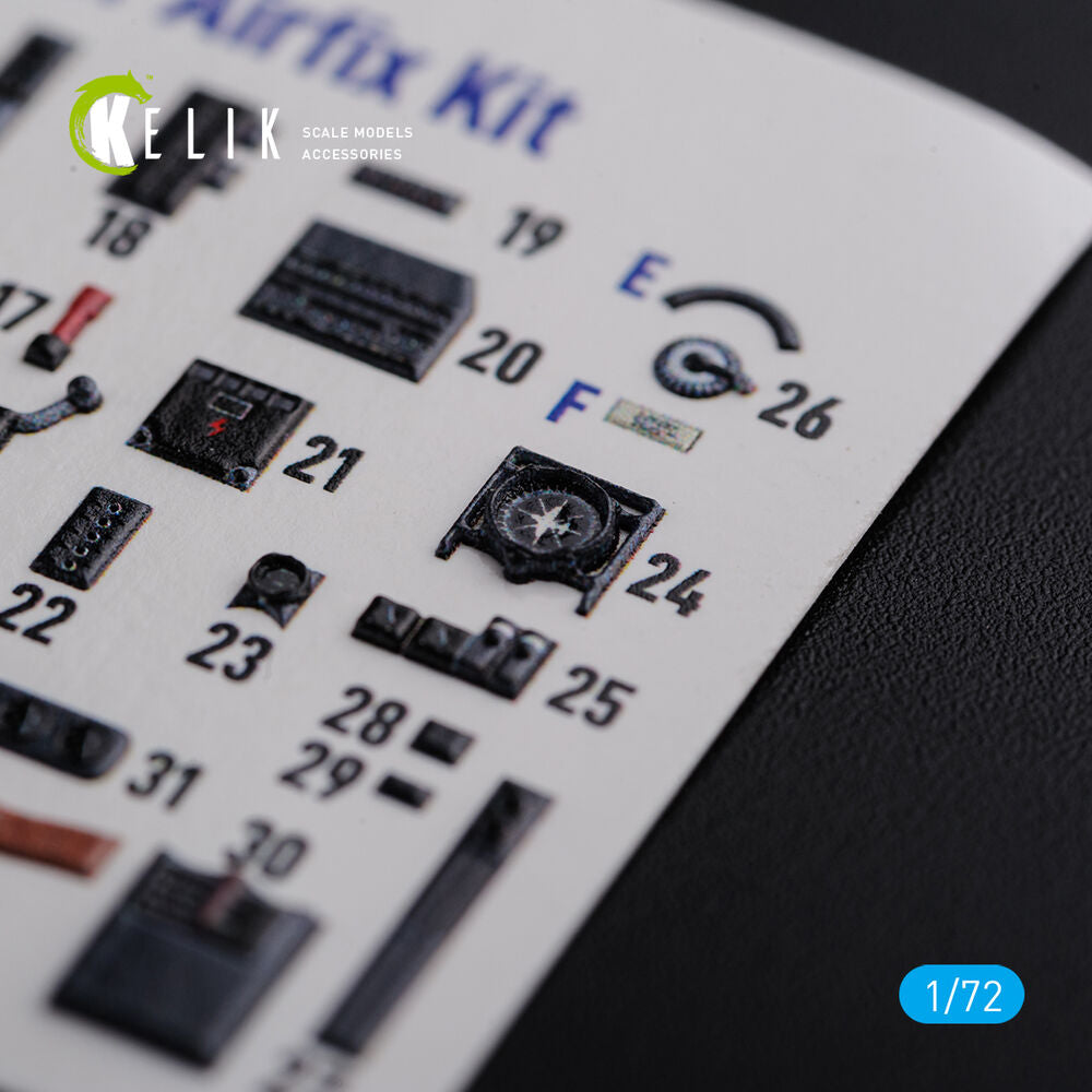He-111 H6 interior 3D decals for Airfix kit