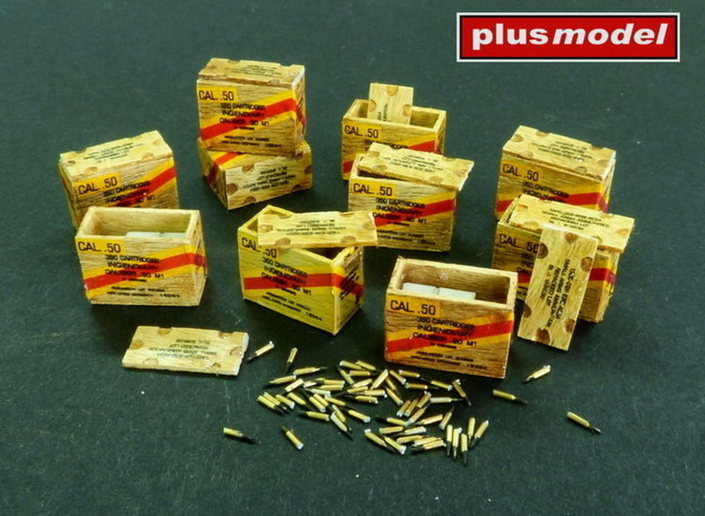 US ammunition boxes with cartons of charges