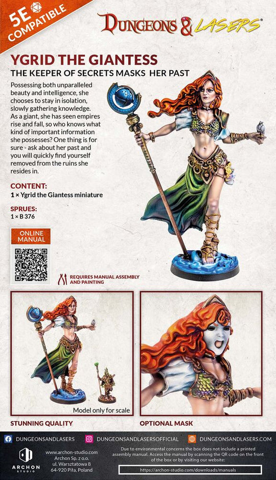 Dungeons & Lasers Miniatures: YGRID THE GIANTESS