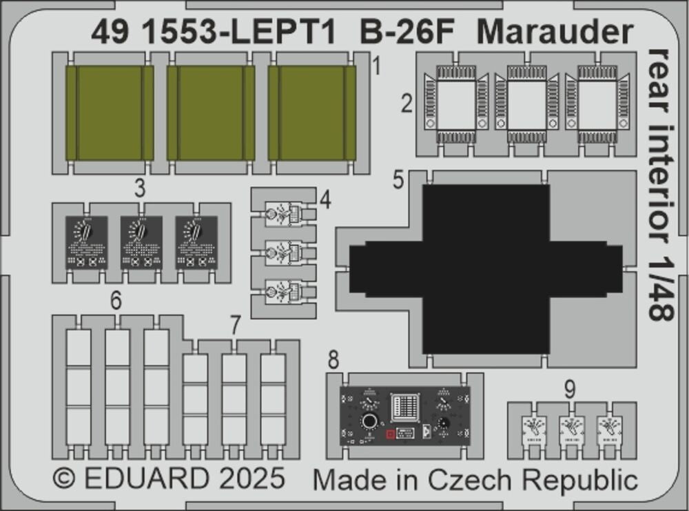 B-26F Marauder rear interior  ICM