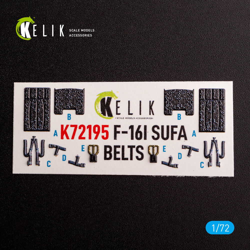 F-16I - interior 3D decals for Hasegawa kit
