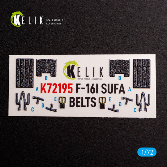 F-16I - interior 3D decals for Hasegawa kit