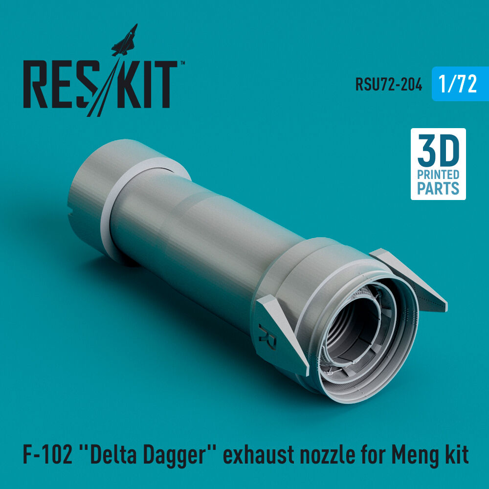 F-102 Delta Dagger exhaust nozzle for Meng kit (3D Printed)