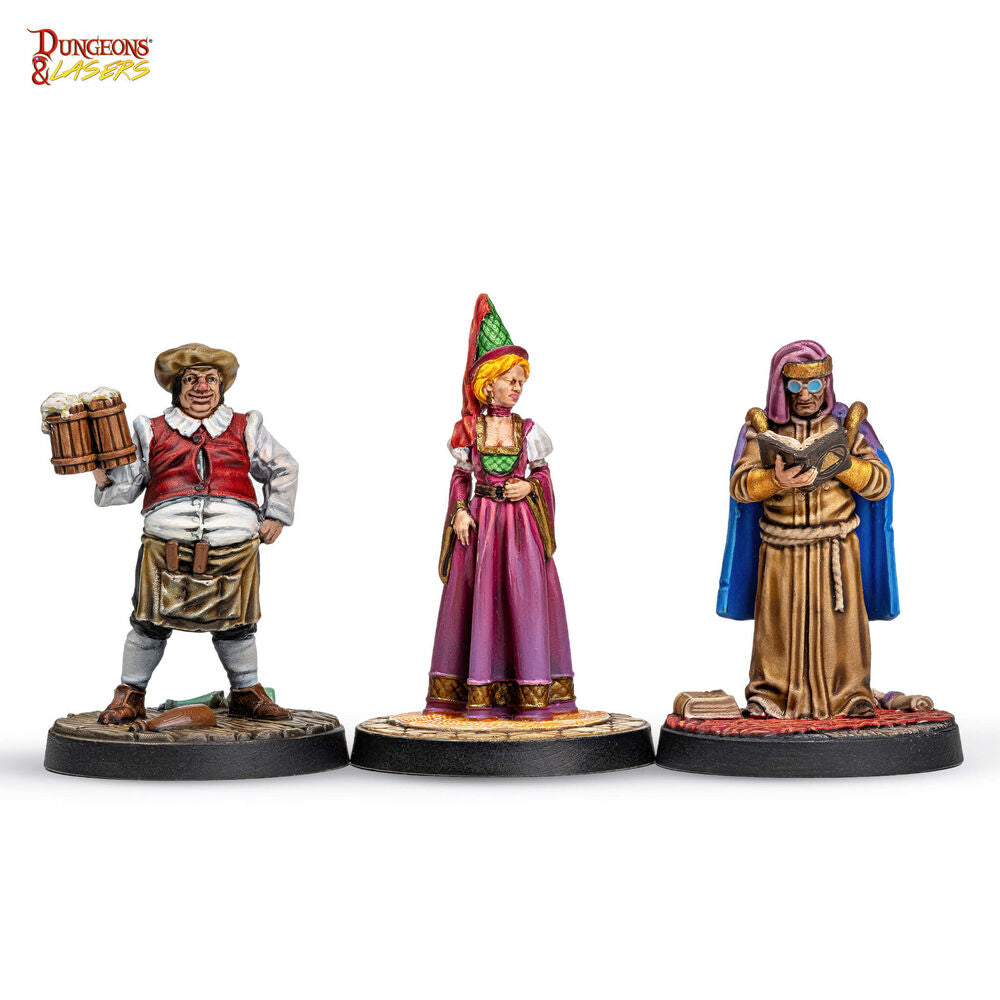 Dungeons & Lasers Miniatures: TOWNSFOLK MINIATURE PACK