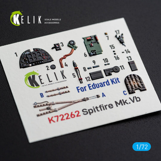 Spitfire Mk.Vb - interior 3D decals for Eduard