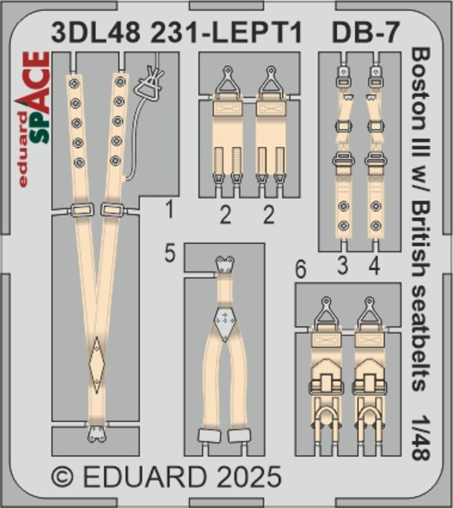 DB-7 Boston III w/ British seatbelts SPACE  HKM