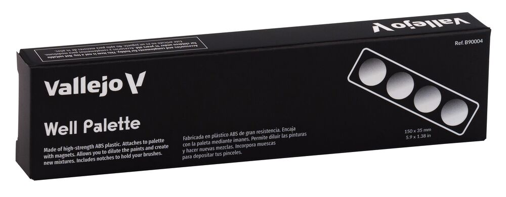 Accessory well palette with magnet attachment (149 x 34 x 13 mm)