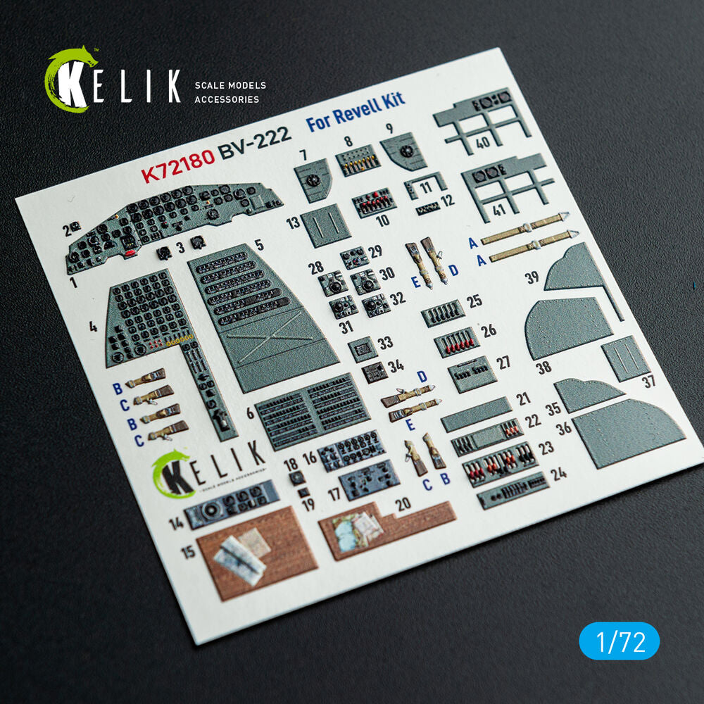 BV-222 - interior 3D decals for Revell kit