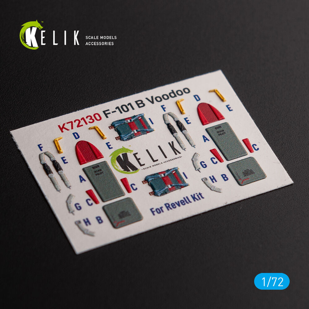 F-101 Voodoo - interior 3D decals for Revell kit