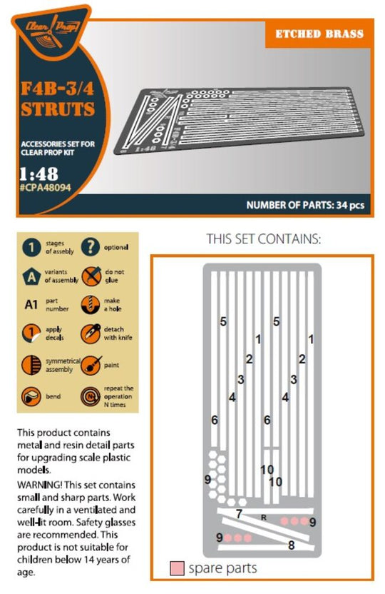 F4B-3/4 Strubs for CP kits