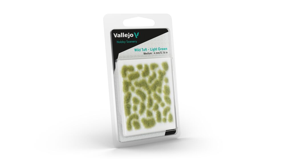 Vallejo Scenery: Wild Tuft  Light Green (4 mm) M
