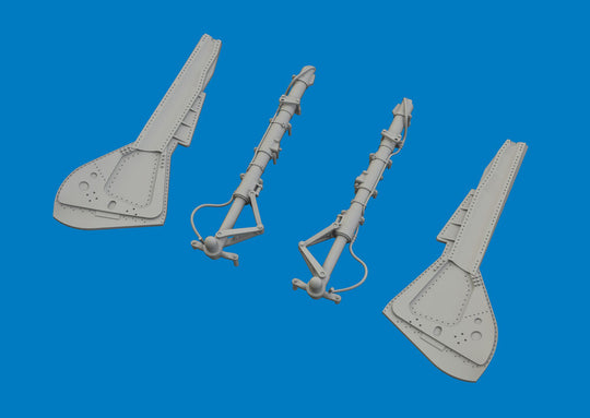 Fw 190A-8 undercarriage legs PRINT for Eduard