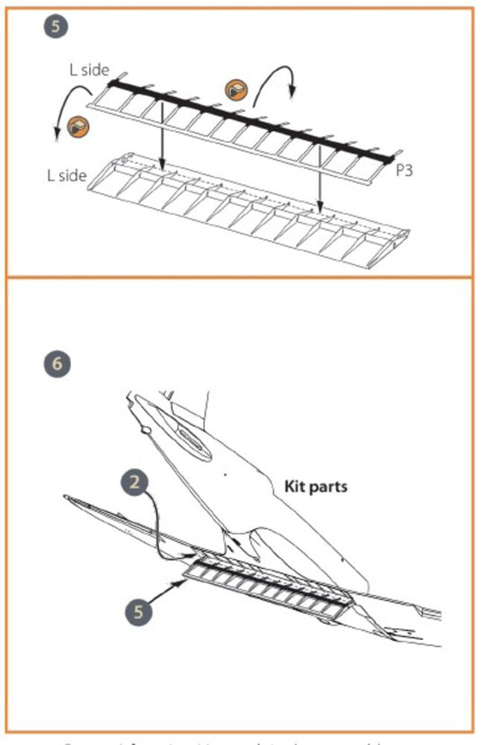 Ki-51 Sonia (all versions) PE landing flaps for CP kits CP72011/CP72012/CP72013
