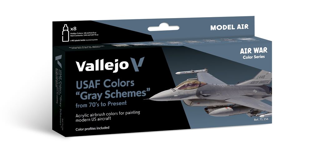 Model Air: USAF Colors Grey Schemes from 70's to present 18 ml