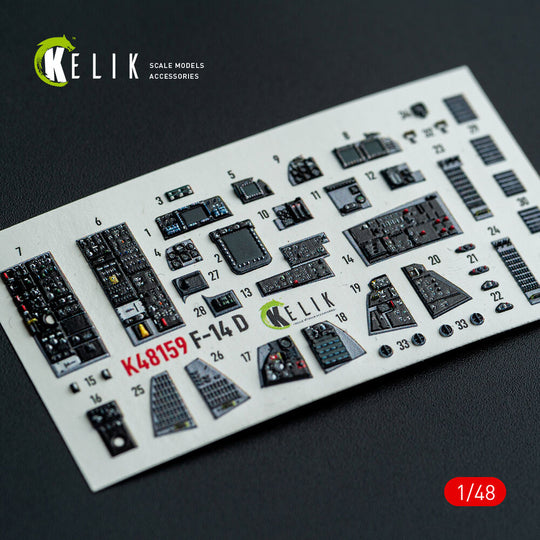 F-14D - interior 3D decals for GWH kit
