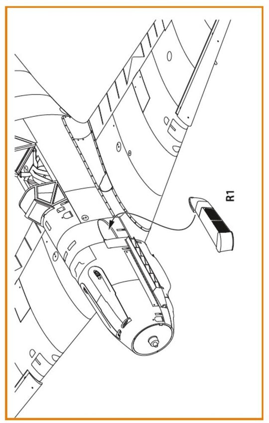 Bf-109E tropical filter for Wingsy Kits