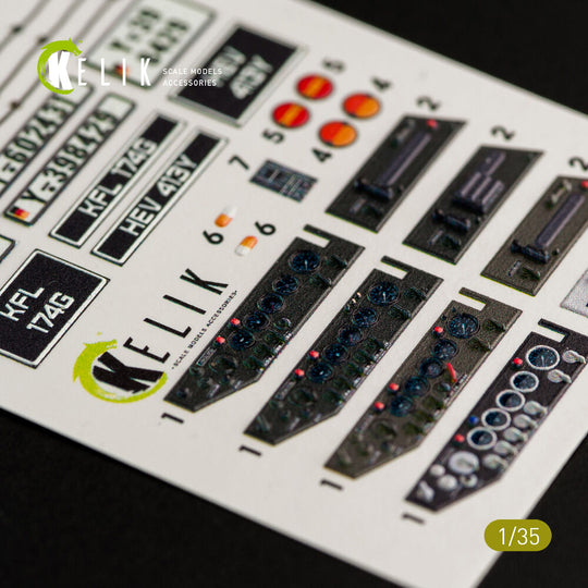 Unimog 404 interior 3D decals for ICM kit