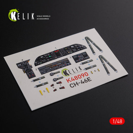 CH-46E interior 3D decals for Academy kit