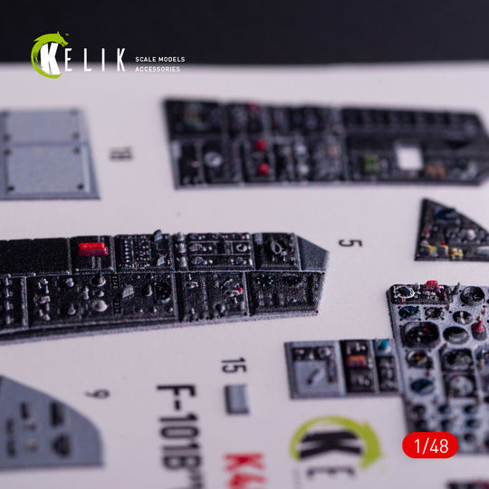 F-101B VooDoo - interior 3D decals for Zimi Model/KittyHawk kit