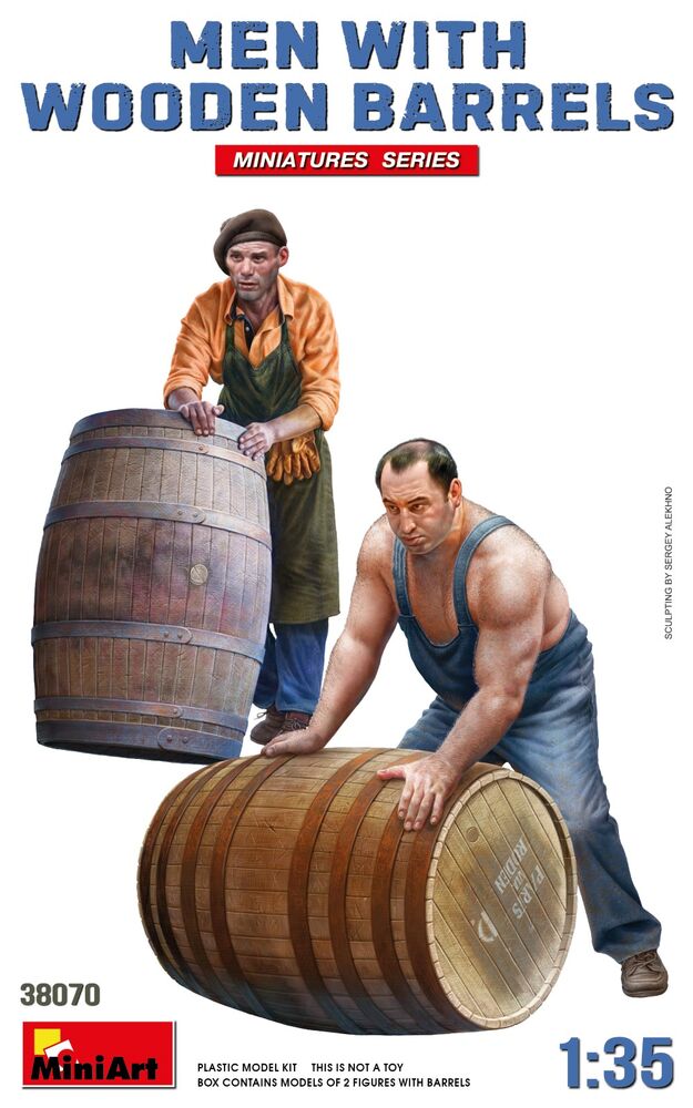 Men with Wooden Barrels