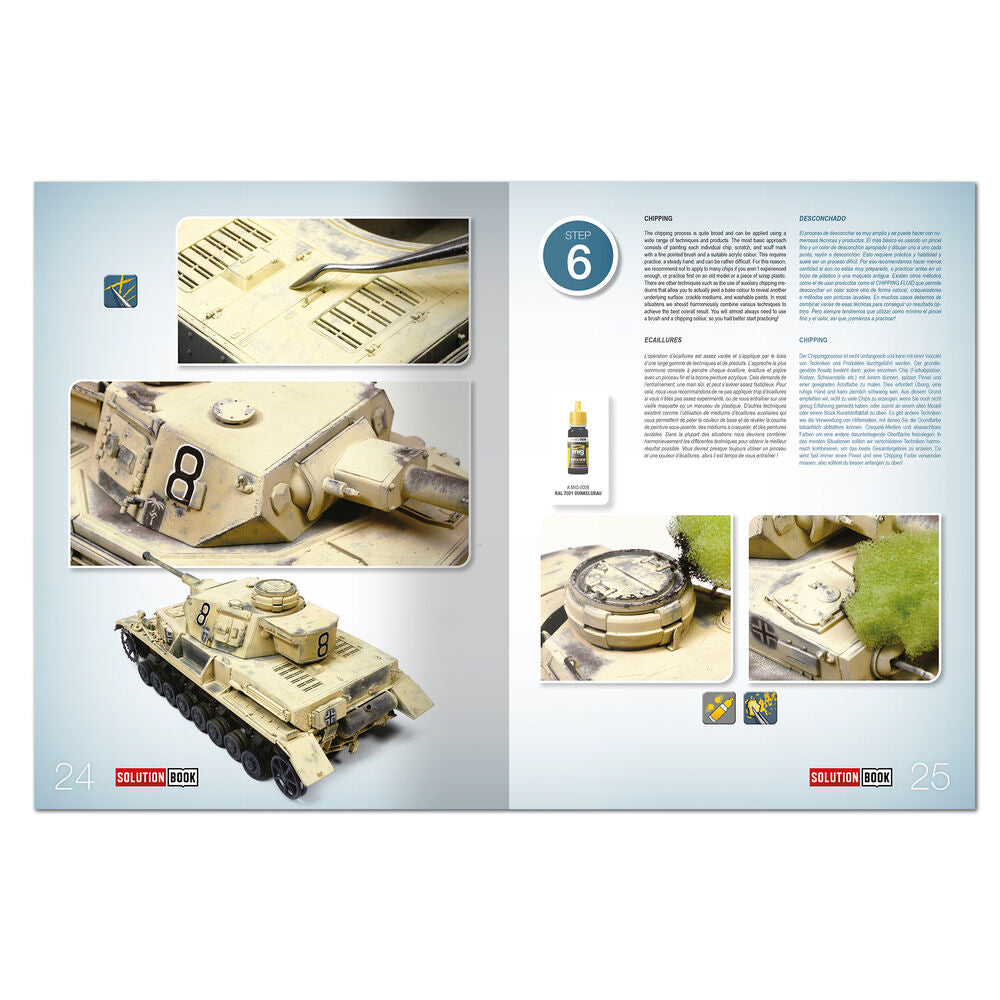 SOLUTION BOOK 19 - How to Paint WWII German D.A.K .Vehicles - (Multilingual)