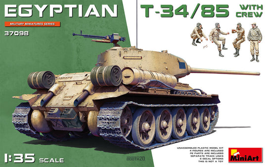 Egyptian T-34/85 w/crew