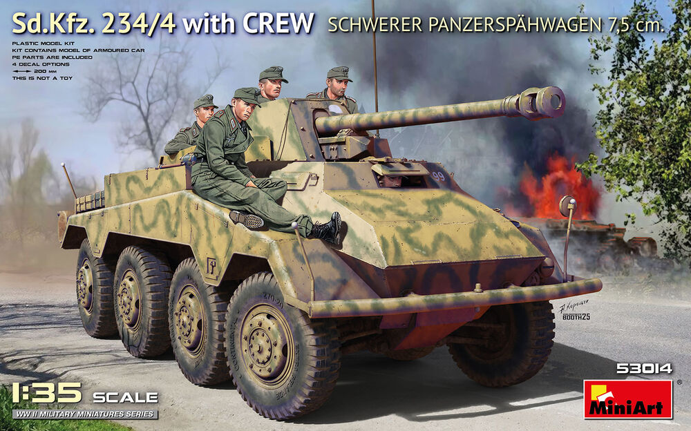 Sd.Kfz. 234/4 Schwerer Panzersp?hwagen 7,5 cm. w/Crew