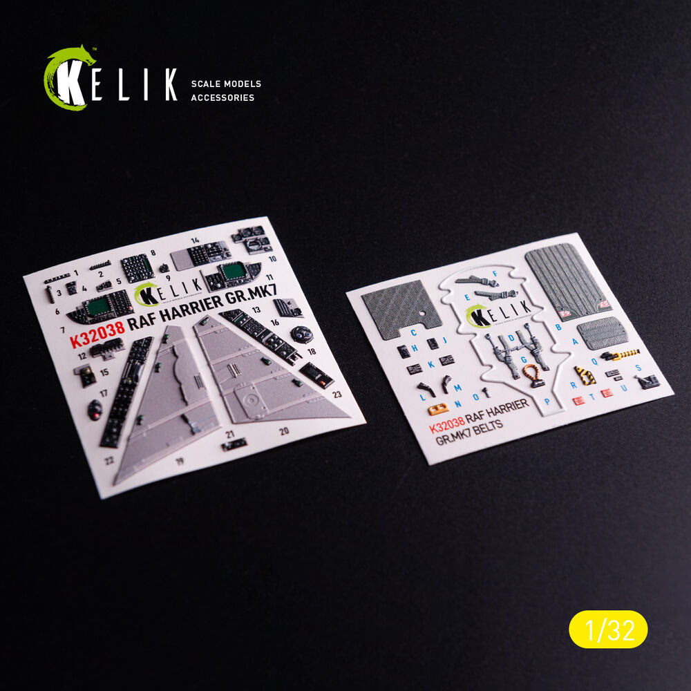 GR.MK7 Harrier - interior 3D decals for Trumpeter kit