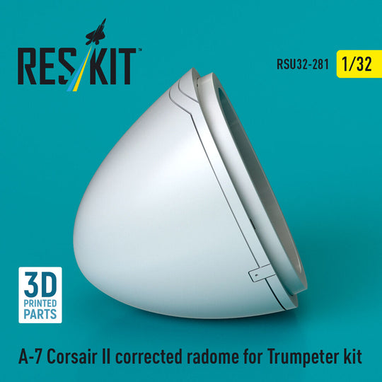A-7 Corsair II corrected radome (3D Printed) for Trumpeter