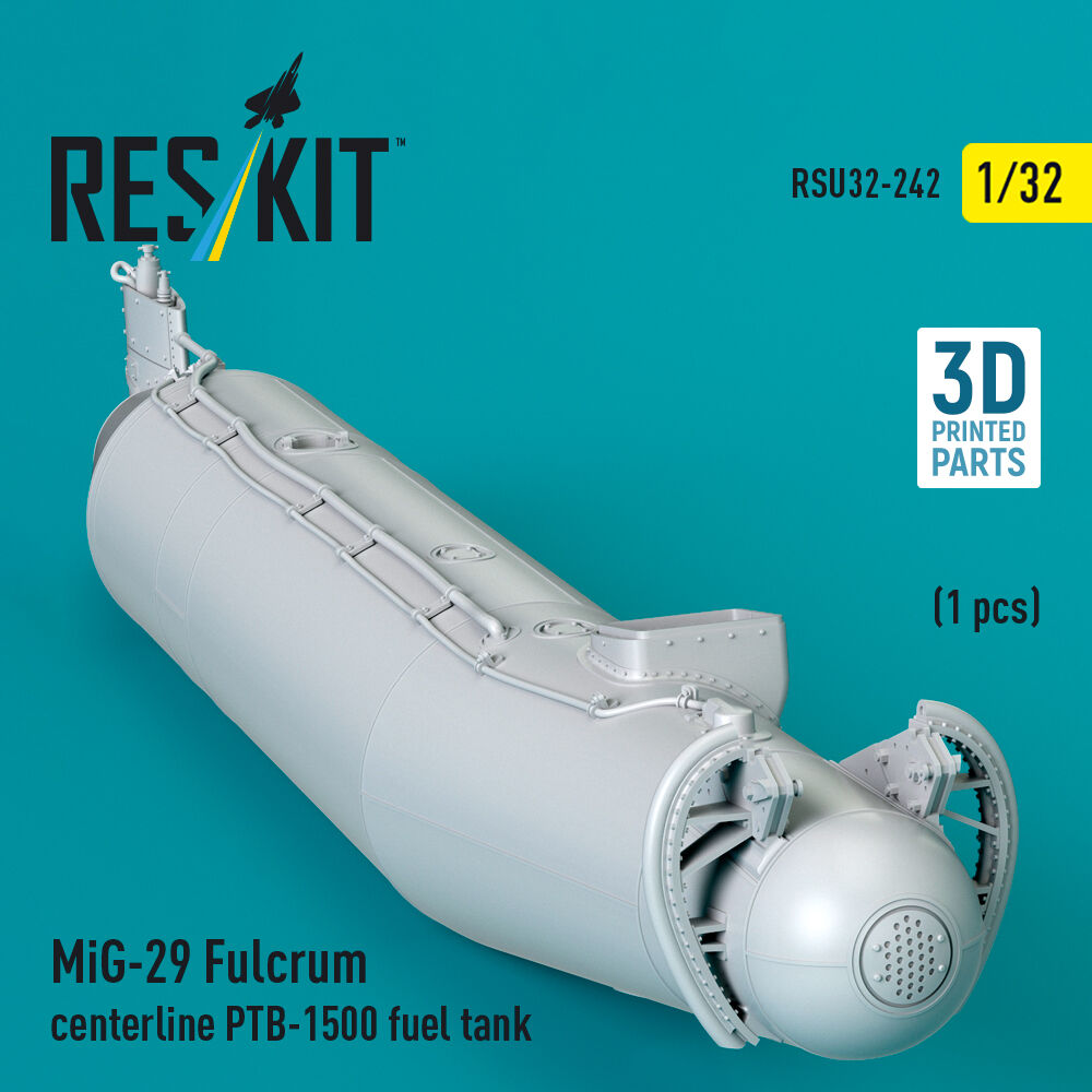 MiG-29 Fulcrum centerline PTB-1500 fuel tank (1 pcs) (3D Printed)