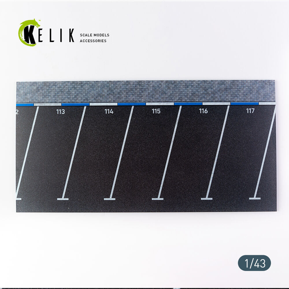 Supermarket Parking type 2 Base - Acrylic 3 mm (180 x 357 mm) (210 g) (1/43)