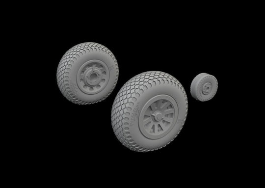 P-51D wheels cross tread