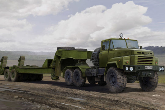 Russian KrAZ-260B Tractor with CMAZ/ChMZAP-5247G semitrailer