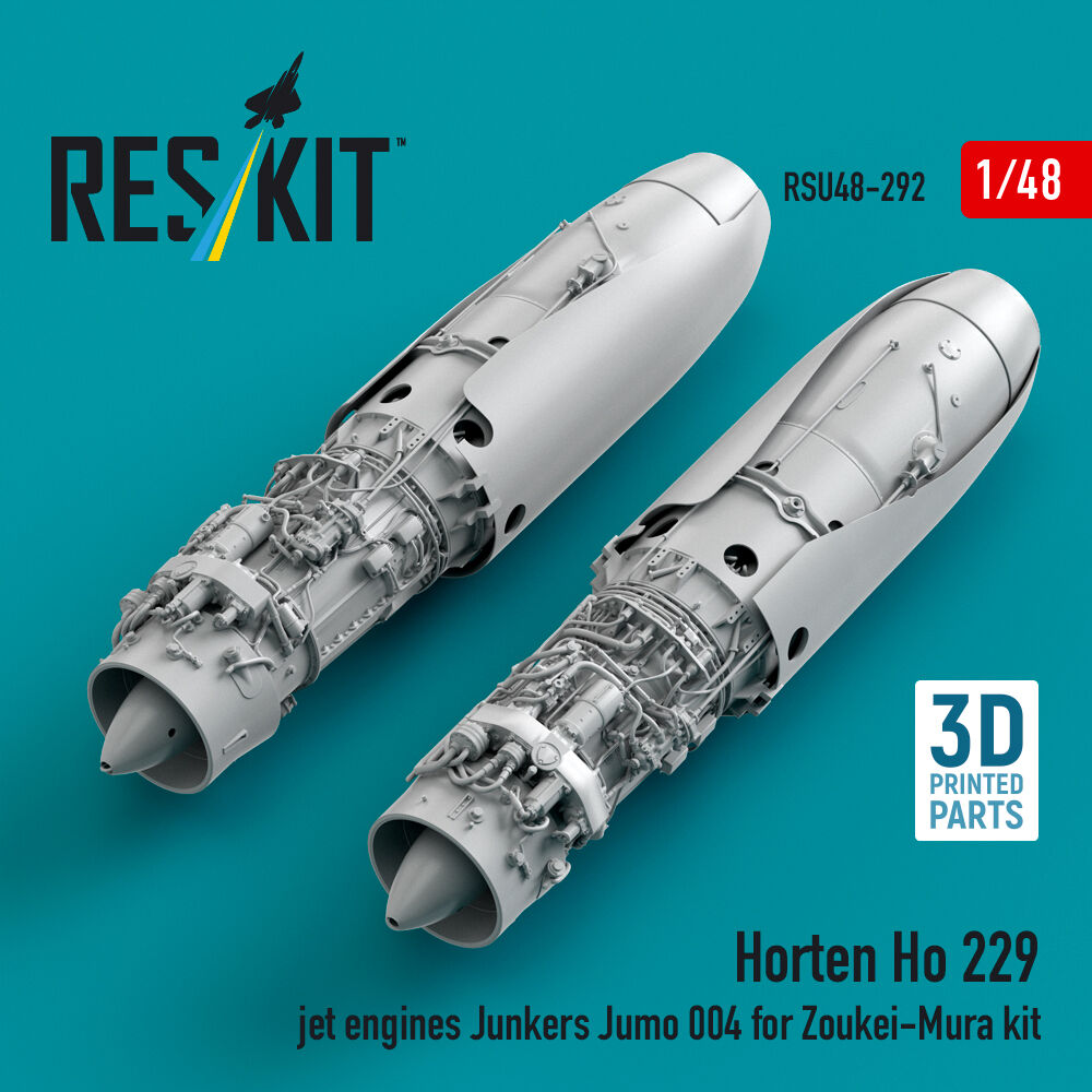 Horten Ho 229 jet engines Junkers Jumo 004 (3D Printed) for Zoukei-Mura