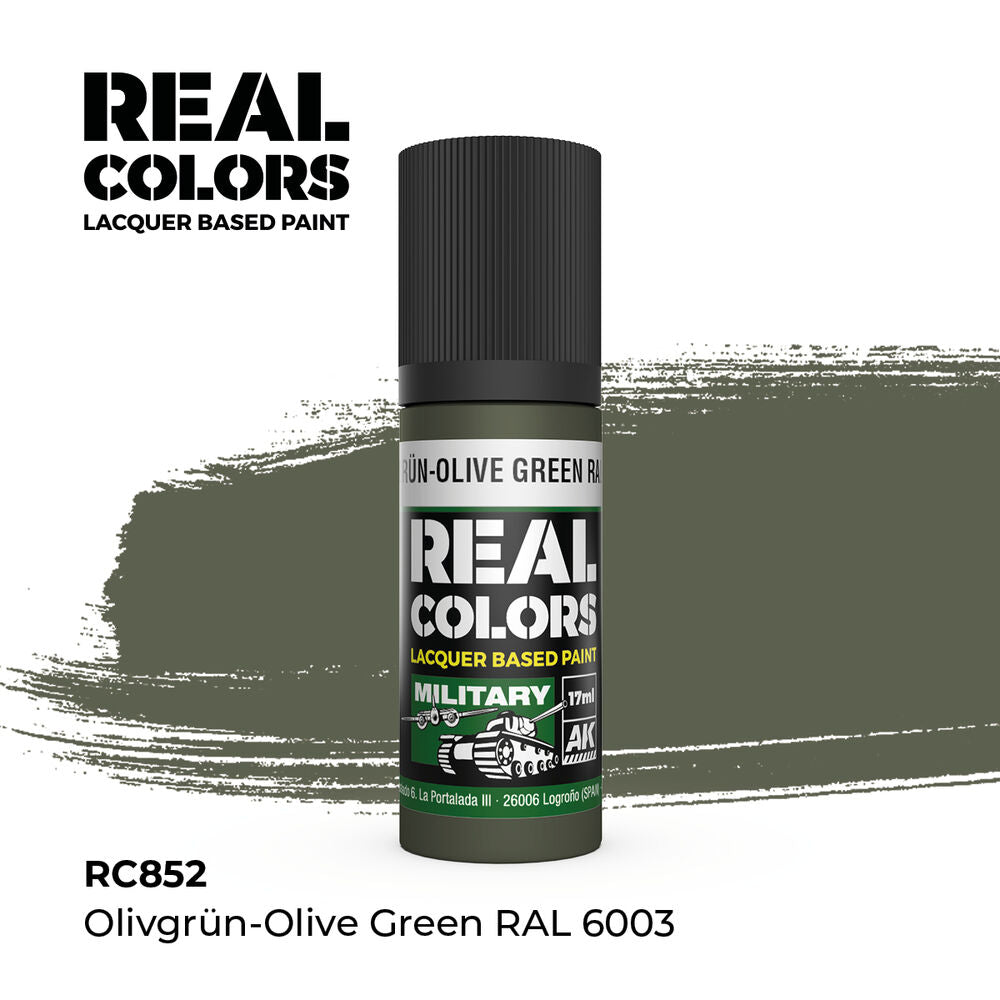 Real Colors: Olivgrün-Olive Green RAL 6003 17 ml.