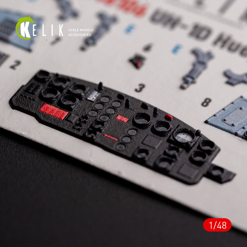 UH-1D Huey - interior 3D decals for Zimi Model/KittyHawk kit