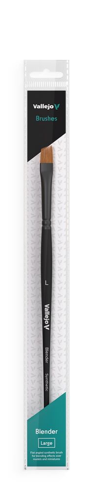 Flat Angled Synthetic Brush Large