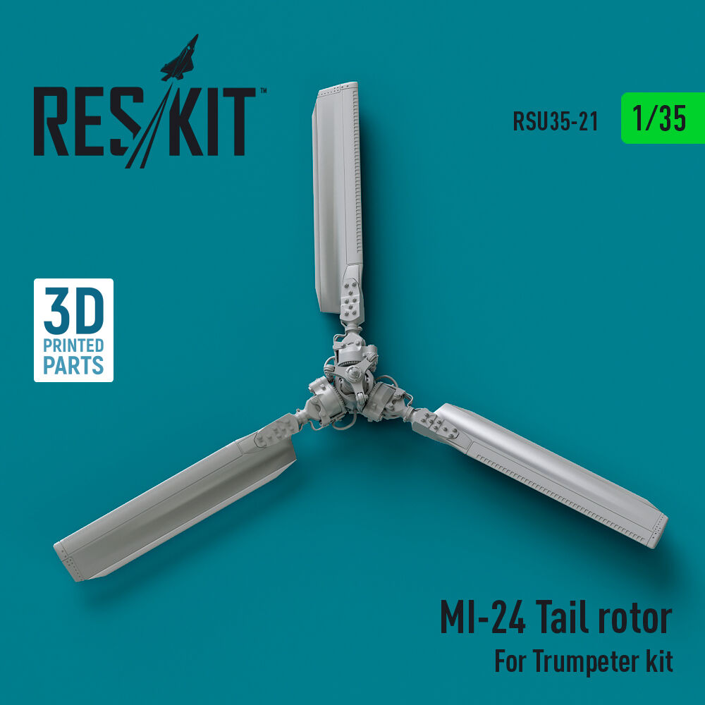 Mi-24 tail rotor for Trumpeter kit (3D printed)