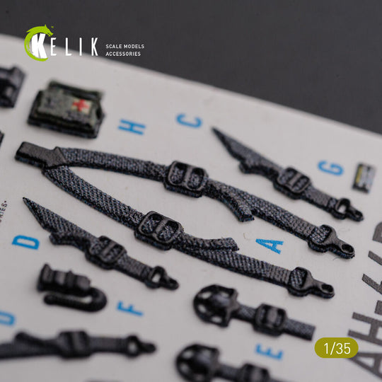 AH-64D Apache interior 3D decals for Meng kit